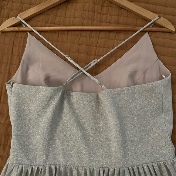 NWT Elevenses for Anthropologie Shimmering Party Dress! Sz 8 Champagne color - Picture 11 of 12